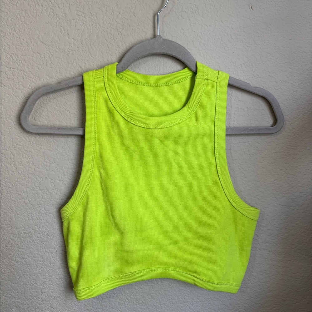 Neon Green Crop Top